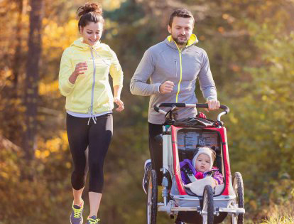 Poussette running, le bon matériel pour courir avec vos enfants